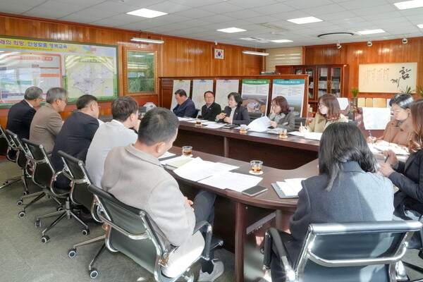 ▲ 안성시의회 교육 현안 간담회.