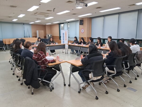 ▲ 계양구 드림스타트, 2025년 제4차 아동복지기관 실무협의체 회의.