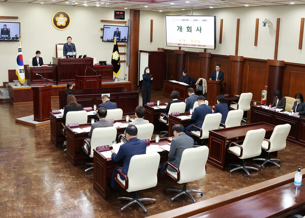 ▲ 광명시의회 제297회 제2차 정례회 전경.