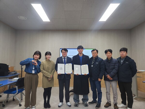 ▲ 인천광역시계양구시설관리공단, 계양청년네트워크와 업무협약 체결 모습.