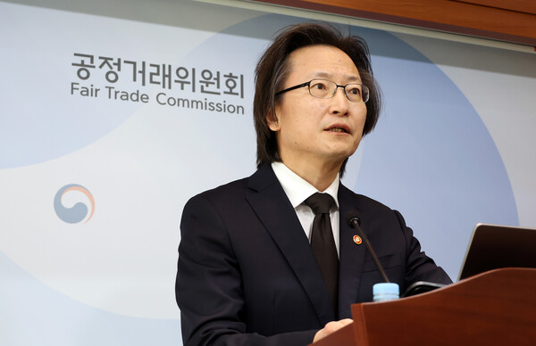 ▲ 주요 정책방향과 현안 설명하는 주병기 공정위원장. /뉴시스