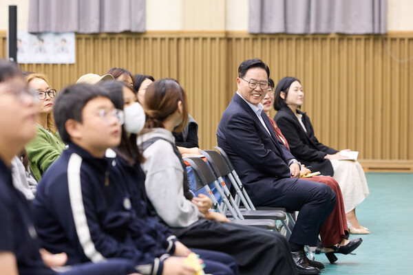 ▲ 교육발전특구 전문가 특강 참석한 강수현 양주시장.