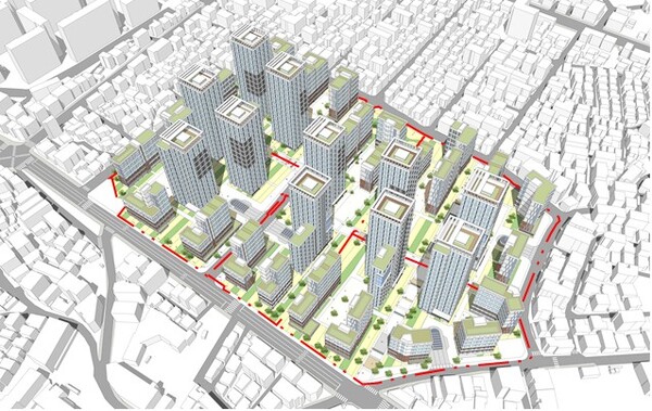 ▲ 강북구 수유동 392-9번지 일대 모아타운 조감도.