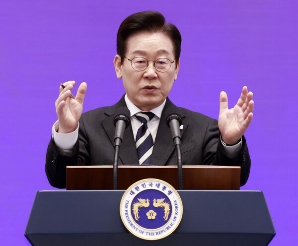 ▲ 이재명 대통령, '새롭게 선 민주주의, 그 1년' 외신 기자회견. /뉴시스