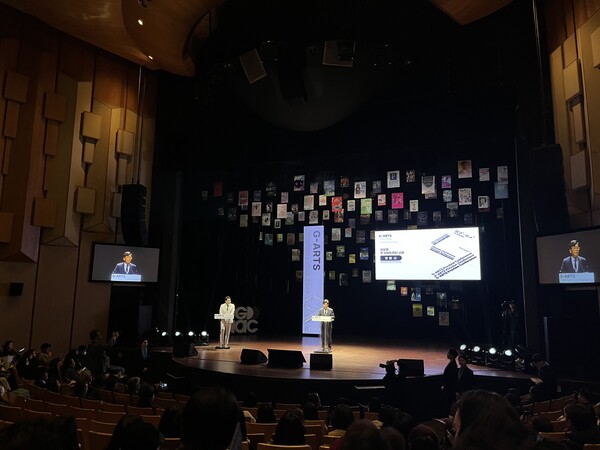 ▲ 김상회 사장 개회사 모습.