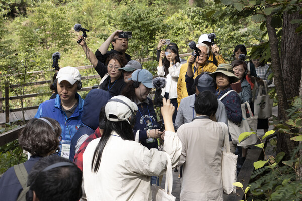 ▲ 사운드투어 운영사진 (9월 국립양평치유의숲).