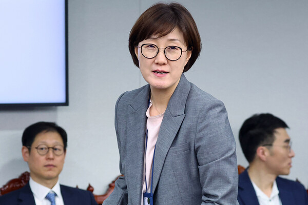 ▲ 수석보좌관회의 참석하는 김현지 대통령실 제1부속실장. /뉴시스