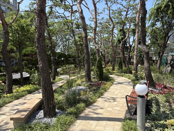 ▲ 정원 조성 모습.