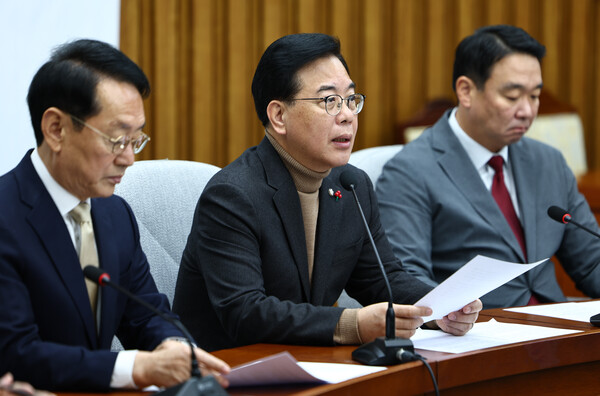 ▲ 원내대책회의 참석한 송언석. /뉴시스