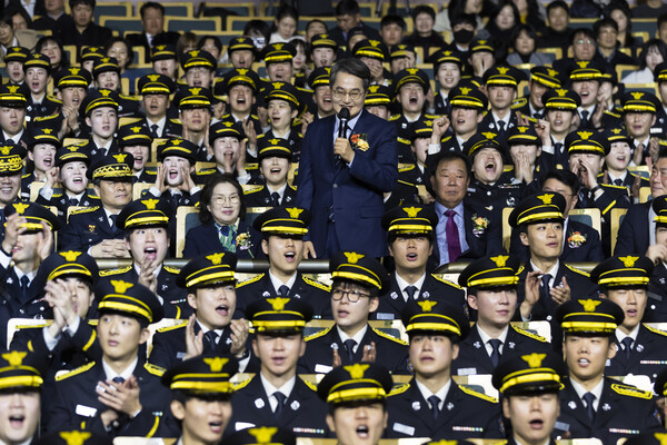 ▲ 신임 소방공무원 임용식 모습.