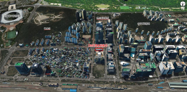 ▲ DMC 홍보관 용지 위치도.