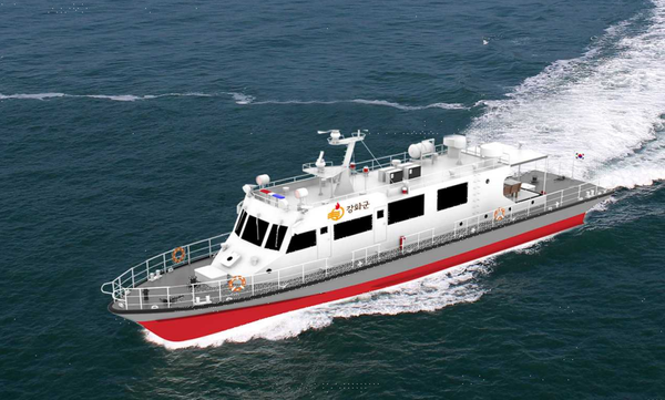 ▲ 57톤급 워터젯 어업지도선 조감도.
