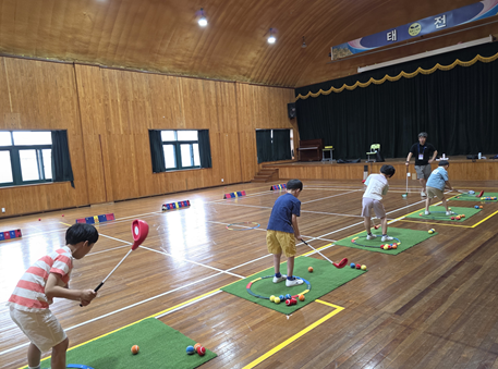 ▲ 광주하남 태전초 방과후 놀이체육 수업.