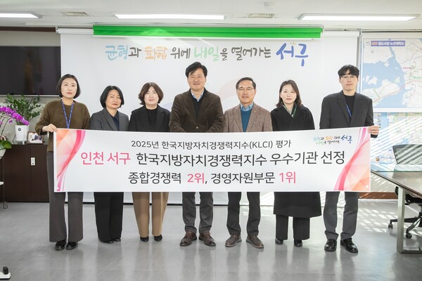 ▲ 2025 한국지방자치경쟁력지수 평가 종합 경쟁력 전국 2위 기념촬영.