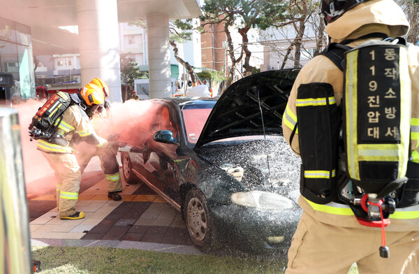 ▲ 지난해 10월, 동작구청 신청사에서 안전한국훈련이 진행되고 있는 모습.
