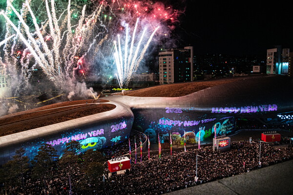 ▲ 서울라이트 ddp 새해맞이 카운트다운.