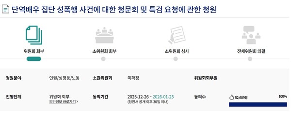 ▲ 국민청원 달성 모습. (사진 = 국회전자청원 홈페이지 캡처)