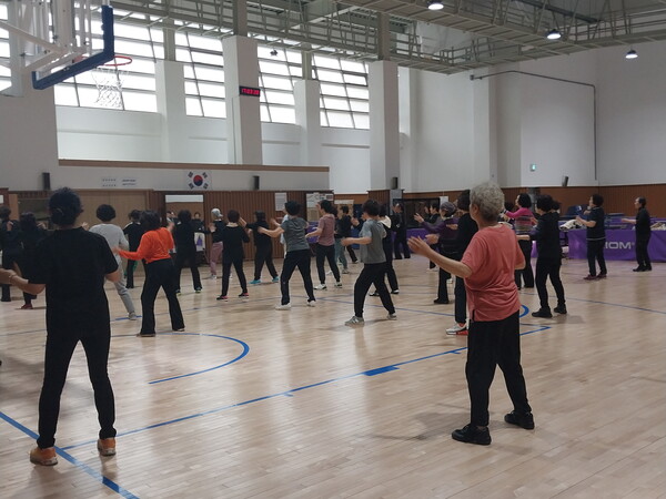 ▲ 생활체육무료교실 운영 모습.