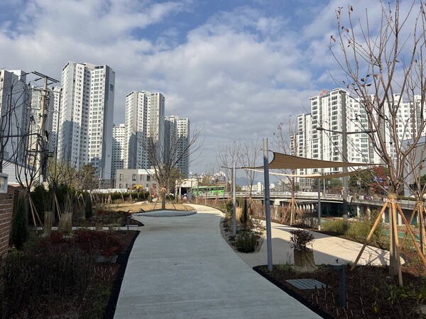 ▲ 우이천 정비 후 전경.