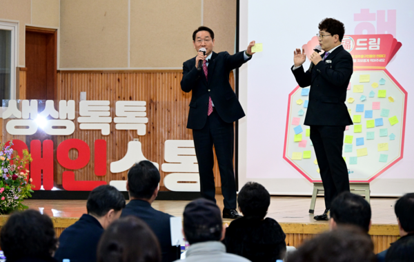 ▲ 지난해 연두방문 가진 유정복 인천시장 모습.