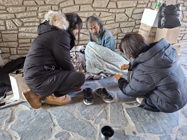 ▲ 거리 노숙인 순찰 모습.