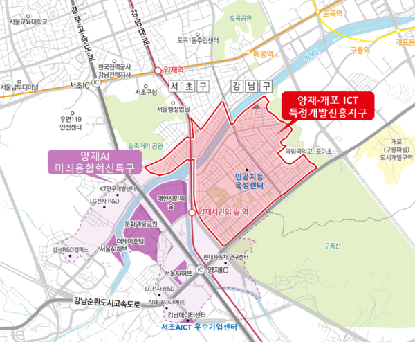 ▲ 특정개발진흥지구 위치도.