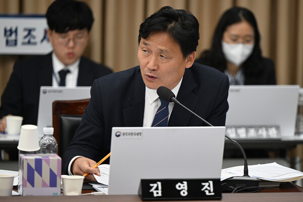 ▲ 질의하는 김영진 의원. /뉴시스
