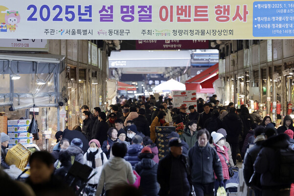 ▲ 설 명절 앞두고 장 보는 시민들. /뉴시스