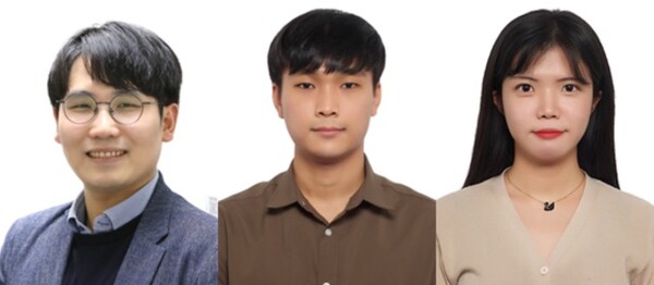 ▲ (왼쪽부터) 성균관대 융합생명공학과 박우람 교수, 신승용 박사과정생, 배가현 박사과정생. (사진=성균관대 제공)