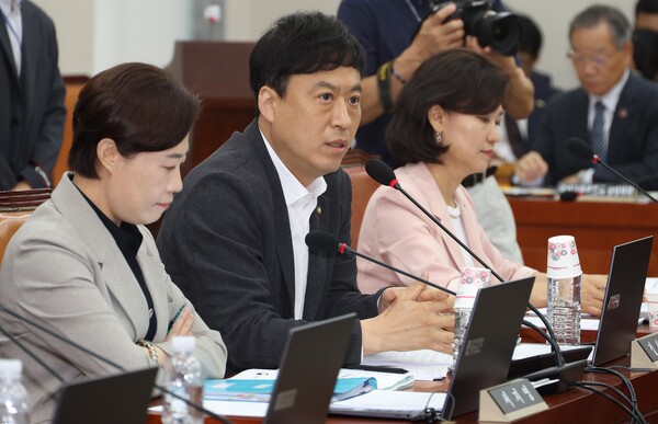 ▲ 의사진행 발언하는 정성국 의원. /뉴시스