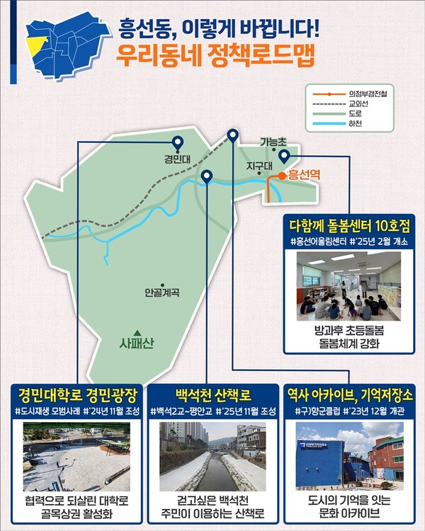 ▲ 흥선동 정책로드맵.