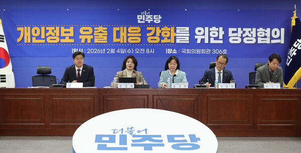 ▲ 한정애 민주당 정책위의장, 개인정보보호위원회 당정협의 발언. /뉴시스