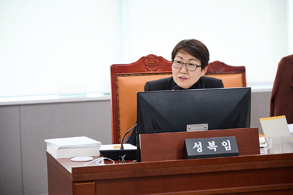 ▲ 경기도의회 인사청문특별위원회 성복임 의원.