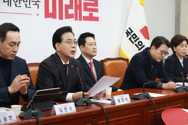 ▲ 발언하는 송언석 원내대표. /뉴시스