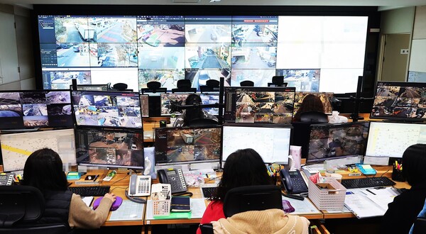 ▲ 통합 관제센터.