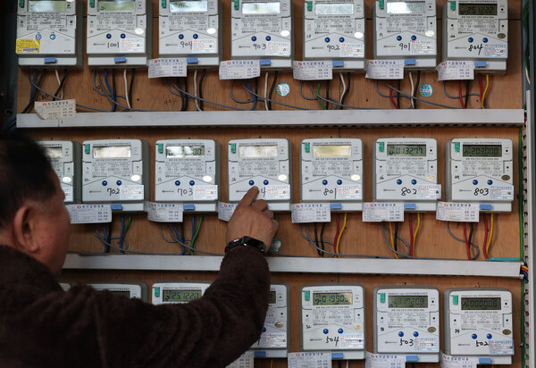 ▲ 서울 시내 오피스텔 전기 계량기 모습. /뉴시스