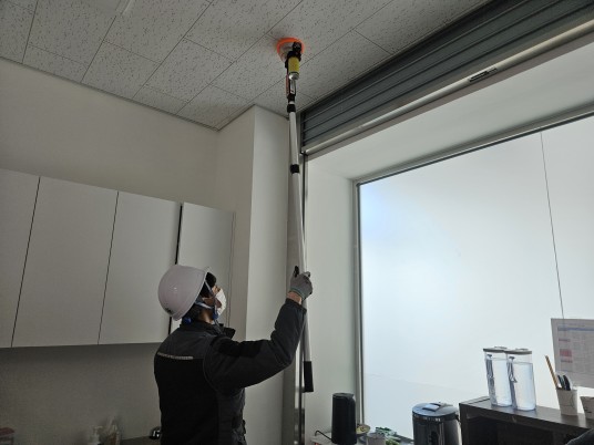 ▲ 양천구시설관리공단, 보건소 별관 소방종합정밀점검 실시 모습.