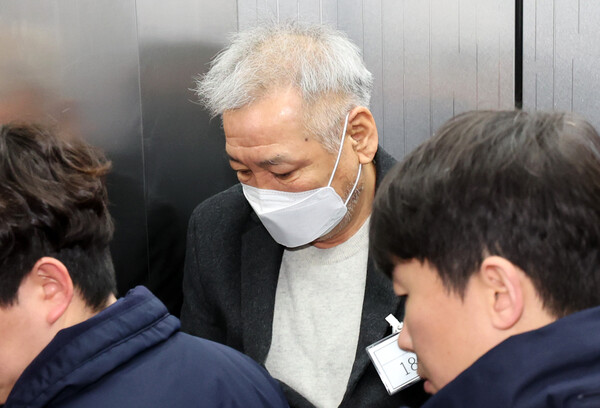 ▲ 상설특검 출석하는 건진법사 전성배 씨. /뉴시스