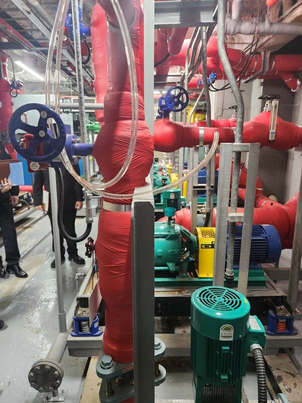 ▲ 화재안전점검 모습.