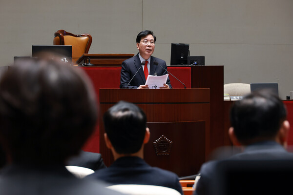 ▲ 발언하는 송언석 원내대표. /뉴시스